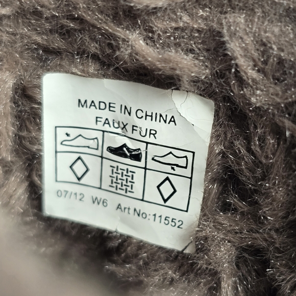 NWOT Crocs Womens Cobbler Eva Clogs Size 6 Fur Lined Slip On Shoes Brown Mules - Picture 8 of 13